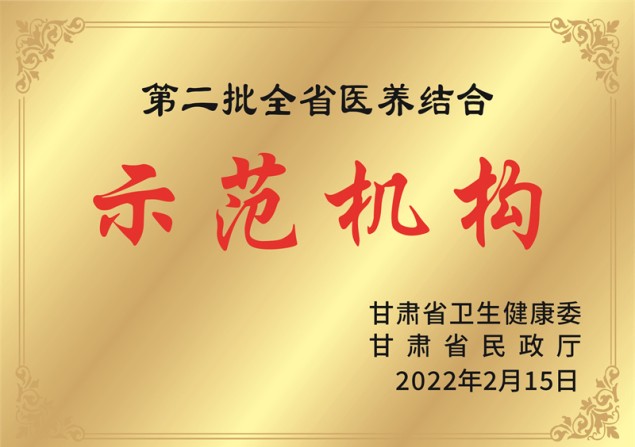 第二批全省医养结合示范机构